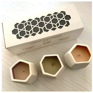 D.L. & Co Ceramic Soy Candles Set of 3 - New in Box - Rare